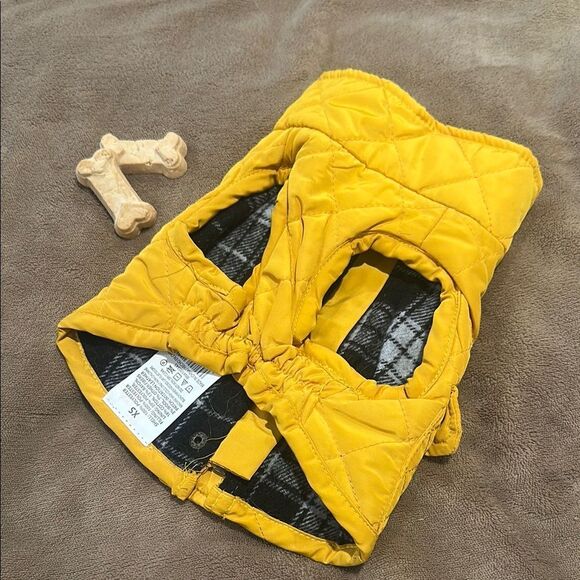 Yellow Quilted Dogs Vest - Picture 2 of 2